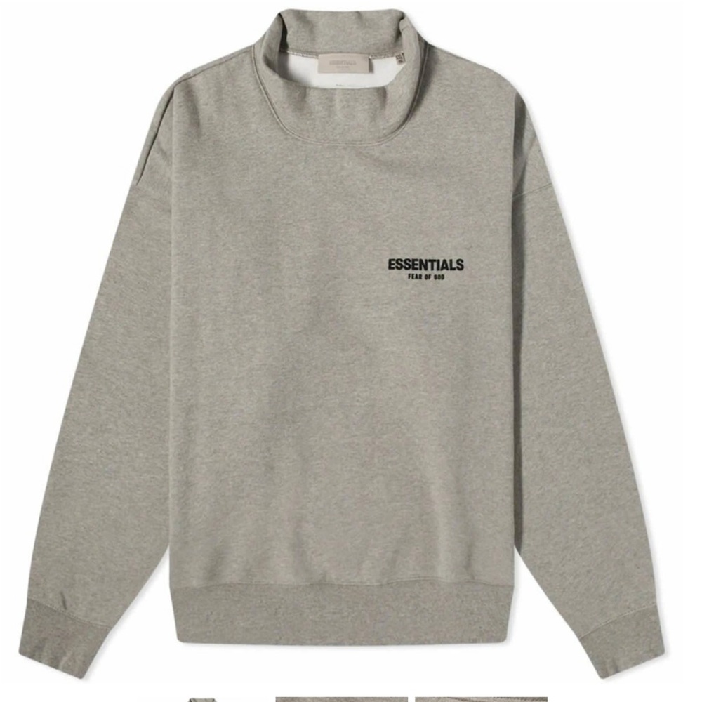 Fear of God Essentials Logo Mock Neck Sweatshirt